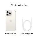 Apple iPhone 15 Pro Max 5G Smartphone, 256 GB storage, White Titanium Mourixa Qatar-5.webp