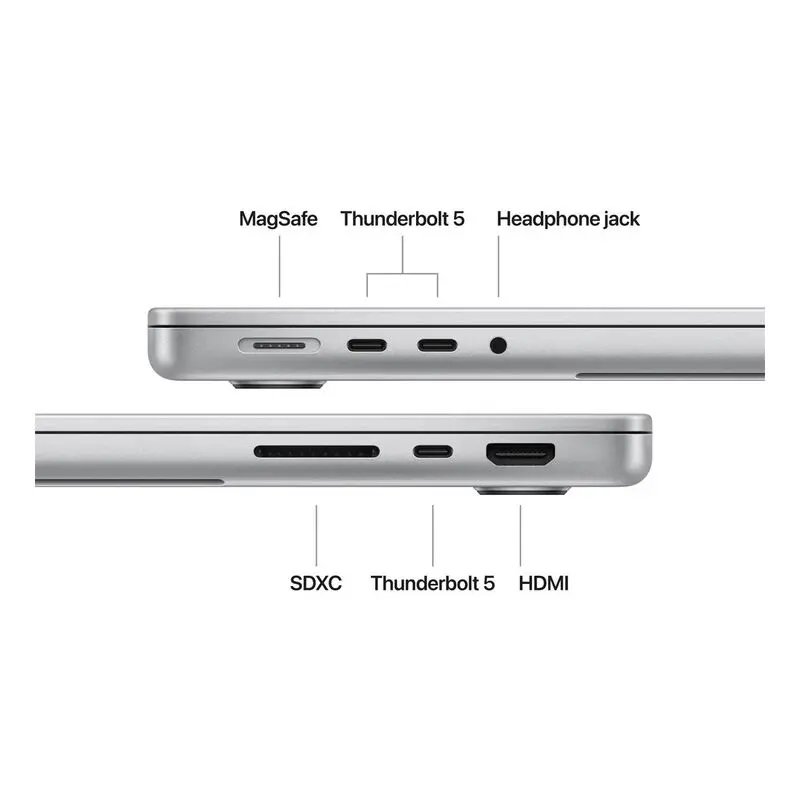Apple 14-inch MacBook Pro With Apple M4 Max chip with 14‑core CPU and 32‑core GPU-36GB-1TB SSD - Silver (Arabic - English)-mourixa Qatar-2.webp