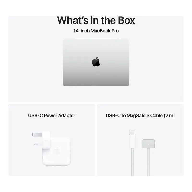 Apple 14-inch MacBook Pro With Apple M4 Max chip with 14‑core CPU and 32‑core GPU-36GB-1TB SSD - Silver (Arabic - English)-mourixa Qatar-3.webp
