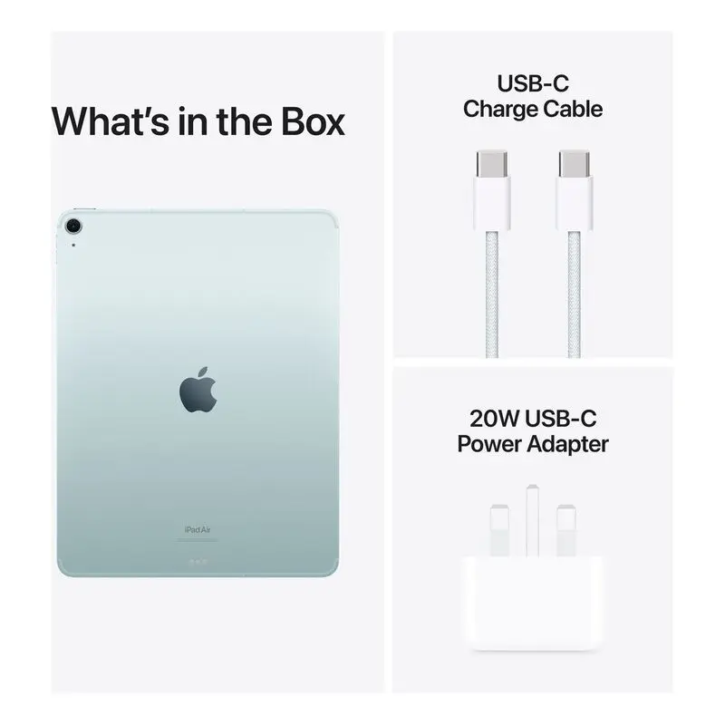 Apple 13-inch iPad Air (M2) Wi-Fi + Cellular 256GB - Blue mourixa qatar-3.webp