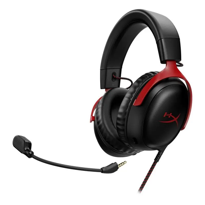 HyperX Cloud III Gaming Headset - Black-Red mourixa Qatar-3.webp
