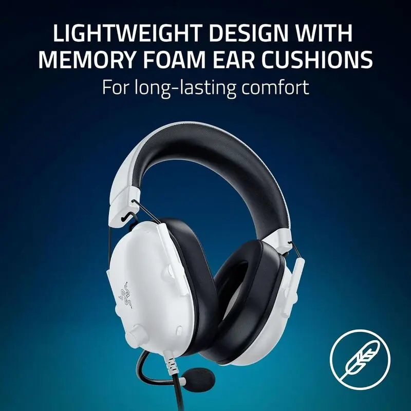 Razer Blackshark V2 X PlayStation Licensed Wired Gaming Headset - White mourixa Qatar-4.webp