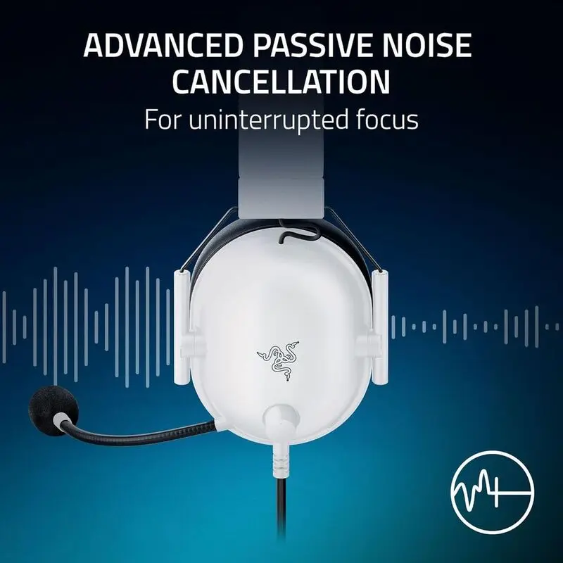 Razer Blackshark V2 X PlayStation Licensed Wired Gaming Headset - White mourixa Qatar-3.webp