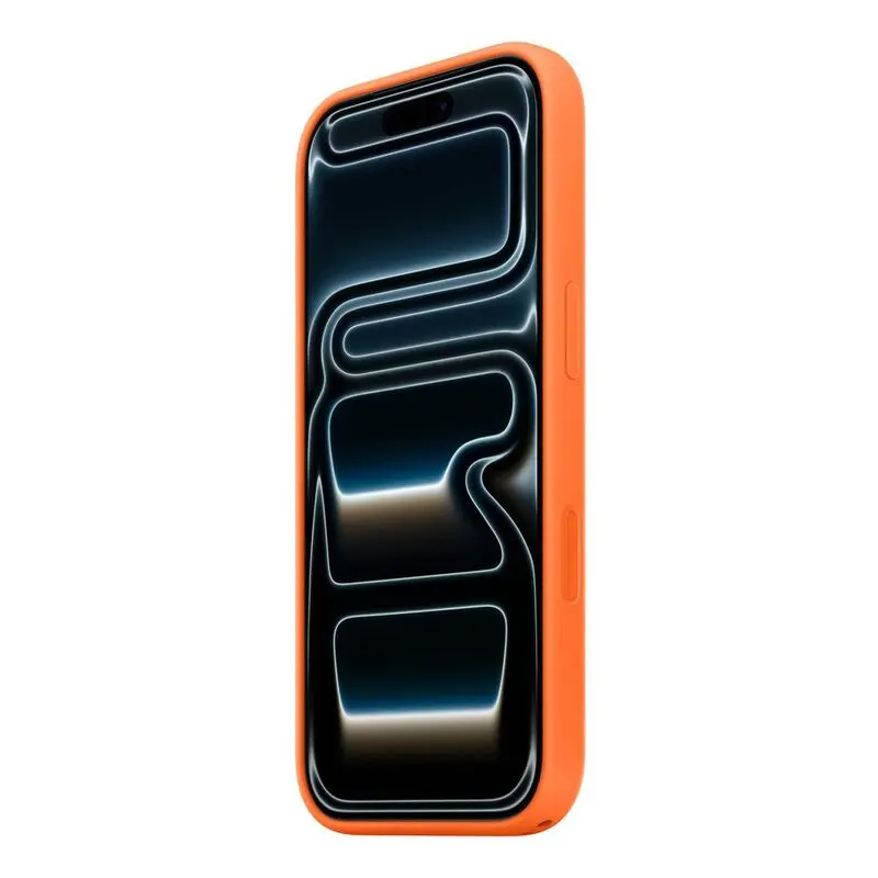 Apple iPhone 17 Pro Silicone Case with MagSafe - Orange mourixa qatar 1.webp
