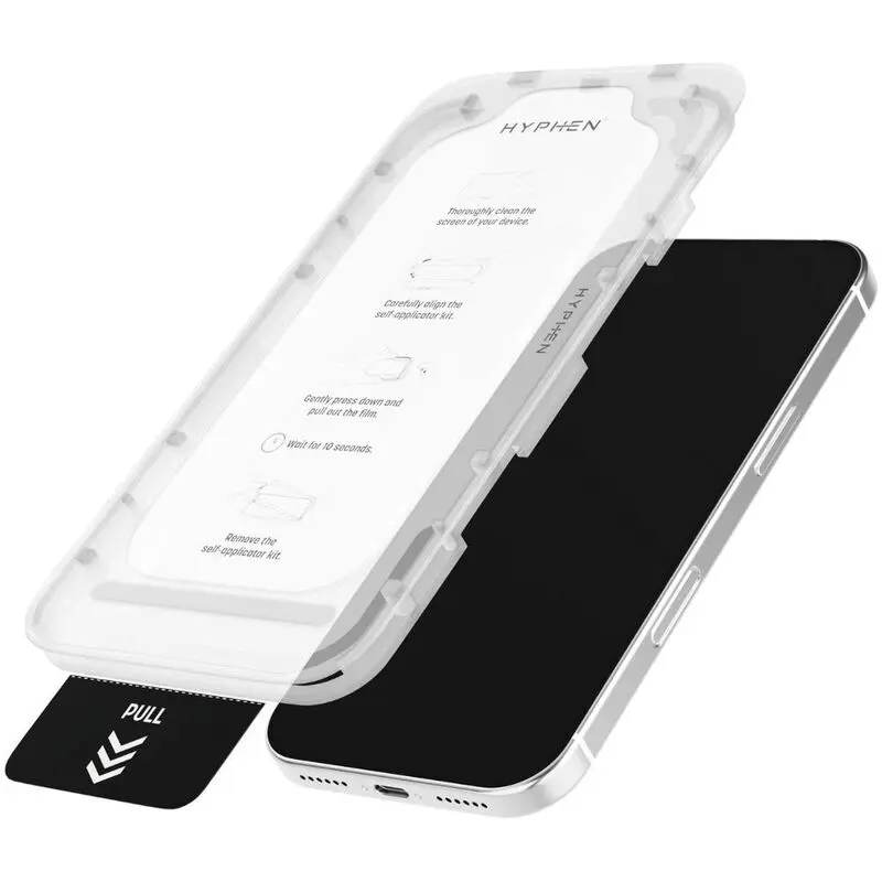 HYPHEN DEFENDR Full Coverage Tempered Glass with Applicator - iPhone 17 Pro Max - 6.9 with Self Applicator Kit mourixa Qatar -4.webp