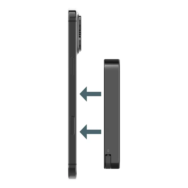 Momax 1-Power F.Pass+ 10000mAh Power Bank With Built-In Cable & Magnetic Attachment - Black mourixa qatar-6.webp