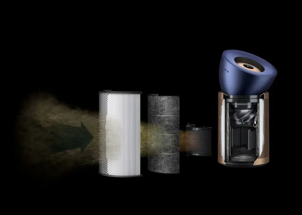 Dyson Air Purifier Big+Quiet Formaldehyde BP04 (Prussian blue-Gold)-mourixa qatar-2.webp