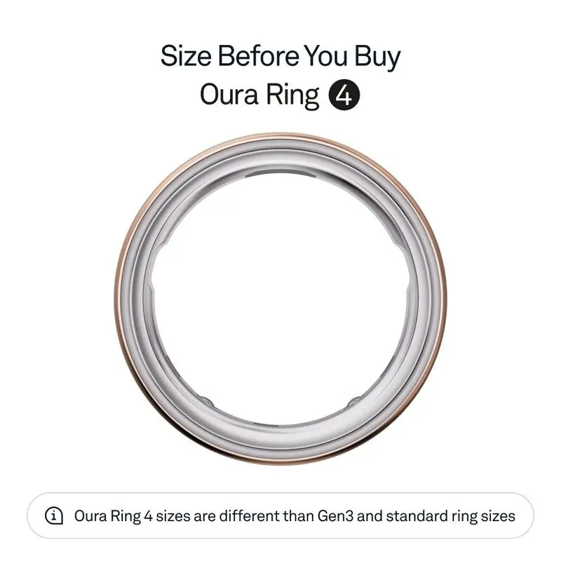 Oura Ring 4 Smart Ring Health Activity Tracker - Rose Gold (Ring Size 8)- mourixa qatar-1.webp