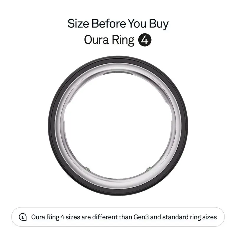 Oura Ring 4 Smart Ring Health Activity Tracker - Stealth (Ring Size 10)- mourixa qatar-1.webp