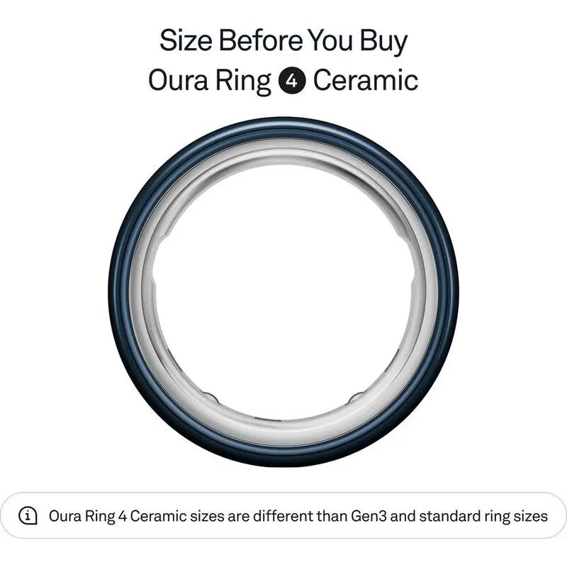 Oura Ring 4 Ceramic Smart Ring Health Activity Tracker - Midnight (Ring Size 9) mourixa qatar-2.webp