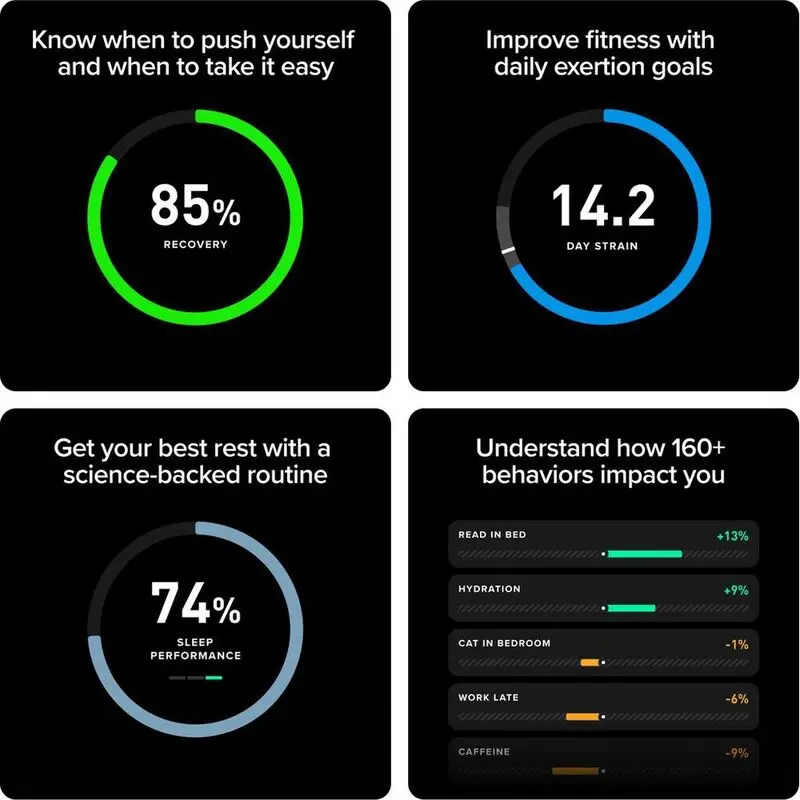 WHOOP 5.0 Peak with 12-Month Membership - 24h7 Activity Tracker - Obsidian- mourixa qatar-5.webp