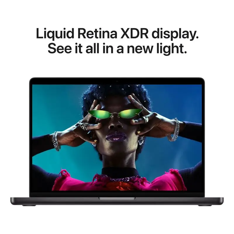 Apple 14-inch MacBook Pro M5 Chip with 10‑Core CPU and 10‑Core GPU 16GB-512GB SSD - Space Black (Arabi-English)-mourixa Qatar-5.webp