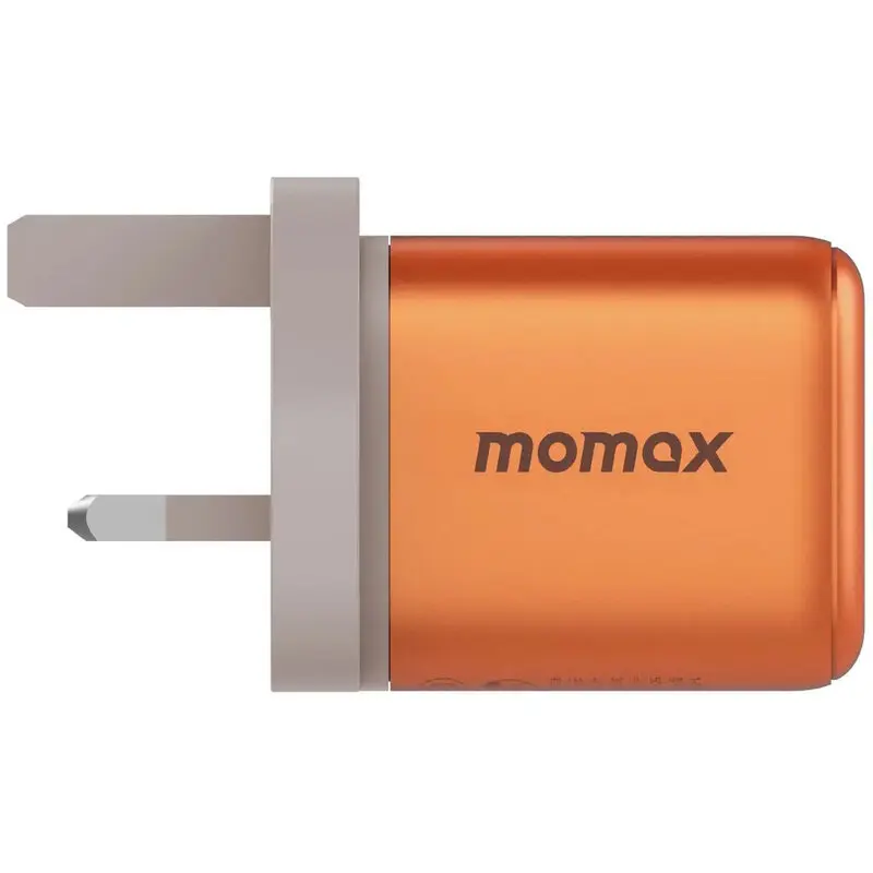 MOMAX 1-Charge 45W 2-Port GaN Charger 2X USB-C - Orange-mourixa Qatar-1.webp