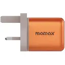 MOMAX 1-Charge 45W 2-Port GaN Charger 2X USB-C - Orange-mourixa Qatar-1.webp