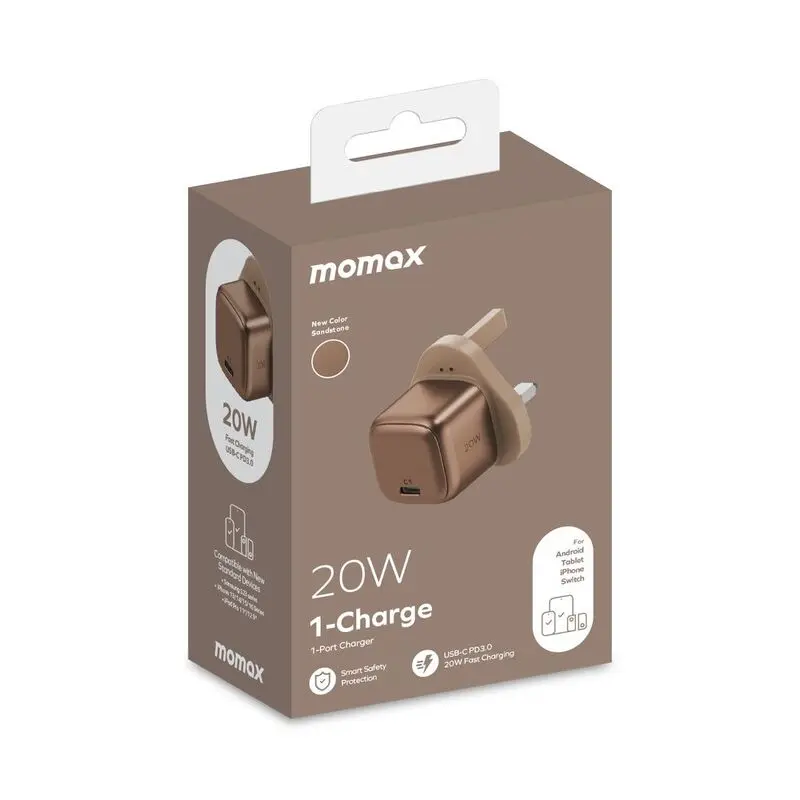 Momax 1-Charge 20W 1 Port Charger - Rose Gold-mourixa Qatar-5.webp