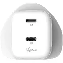 MOMAX 1-Charge 45W 2-Port GaN Charger 2X USB-C - White-mourixa Qatar-3.webp