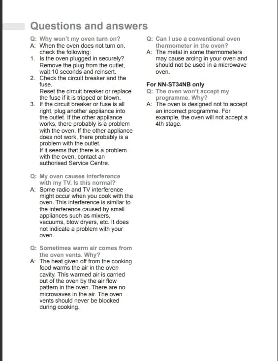 Panasonic Solo Microwave Oven 25L 900W - Black - NN-ST34NBKPQ- mourixa Qatar-8.webp