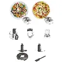 Kenwood Food Processor 1000W Multi-Functional with 2 Stainless Steel Disks, Blender, Grinder Mill, Whisk, Dough Maker FDP65.400WH White-mourixa Qatar-4.webp