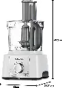 Kenwood Food Processor 1000W Multi-Functional with 3 Stainless Steel Disks, Blender, Grinder Mill, Juicer Extractor, Whisk, Dough Maker, Citrus Juicer FDP65.750WH White-mourixa Qatar-6.webp