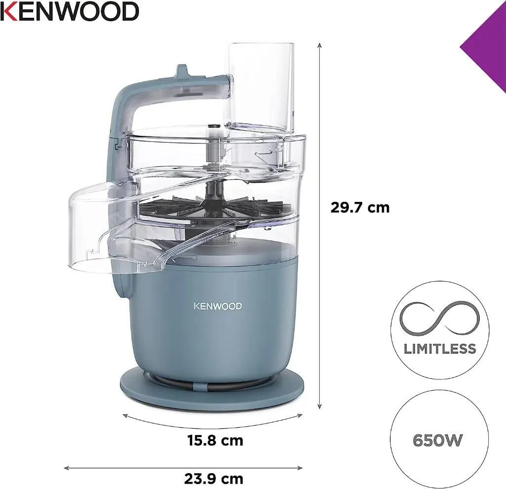 Kenwood 650W Multipro Go Super Compact Food Processor FDP22.130GY GREY-mourixa Qatar-5.webp