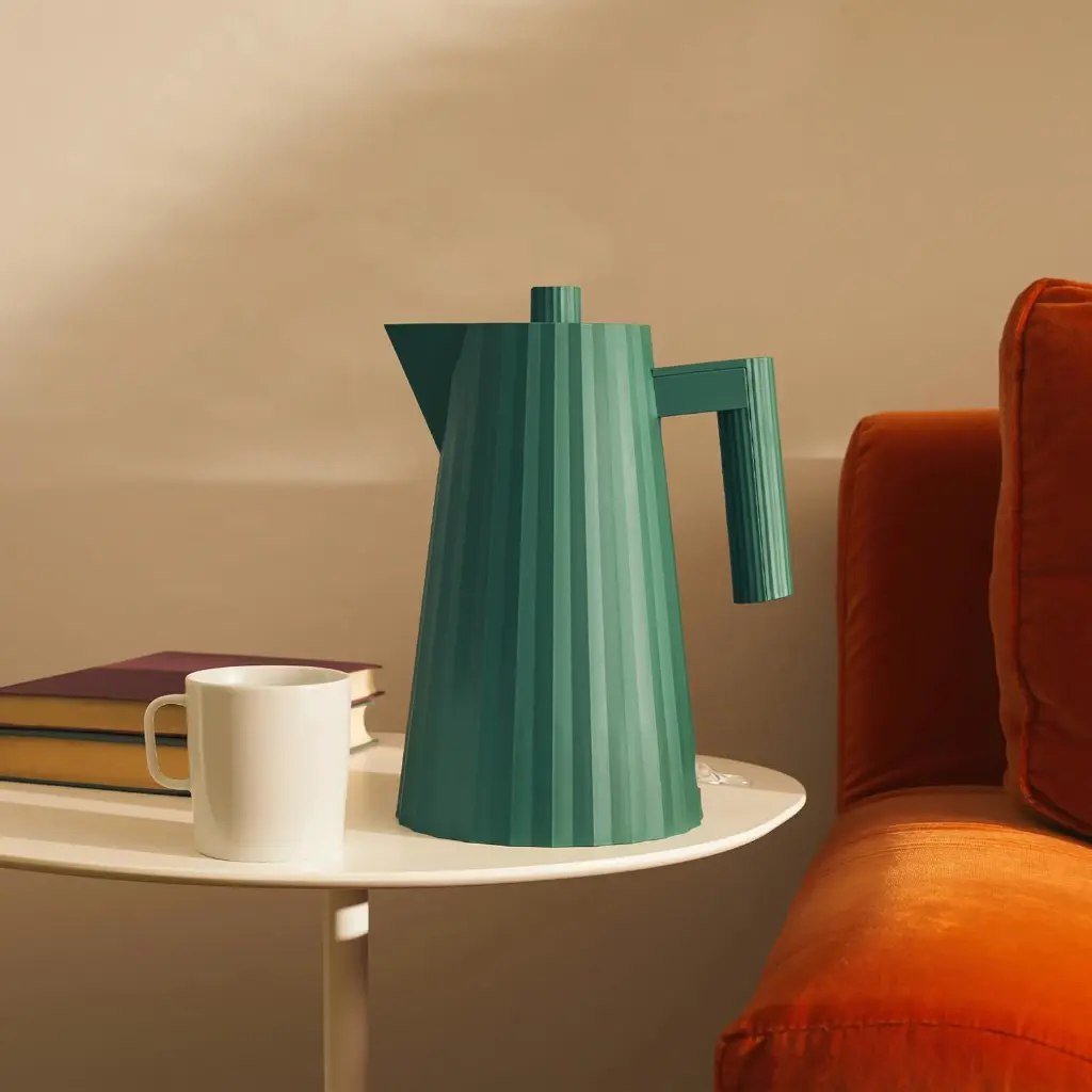 Alessi Plisse Electric Water Kettle - Green-mourixa Qatar-4.webp