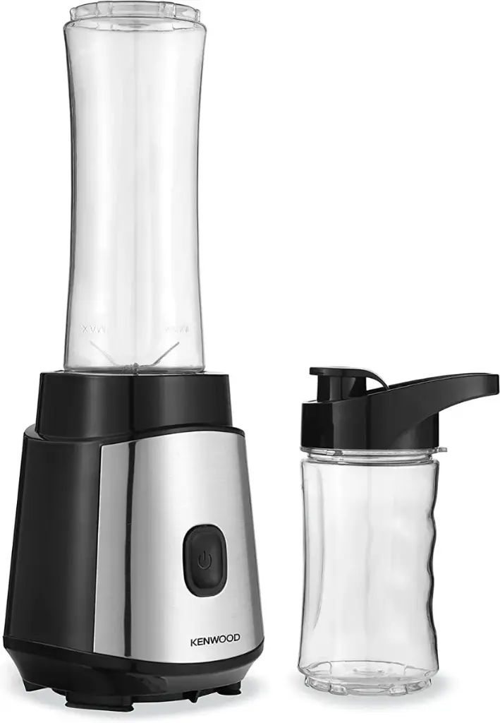 Kenwood Personal Blender 350W Smoothie Blender Cum Smoothie Maker with 570ml & 400ml Tritan Smoothie2Go Bottle and Lid, Ice Crush Function BLM05.A0BK Black-Silver-mourixa Qatar-6.webp