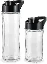 Kenwood Personal Blender 350W Smoothie Blender Cum Smoothie Maker with 570ml & 400ml Tritan Smoothie2Go Bottle and Lid, Ice Crush Function BLM05.A0BK Black-Silver-mourixa Qatar-4.webp