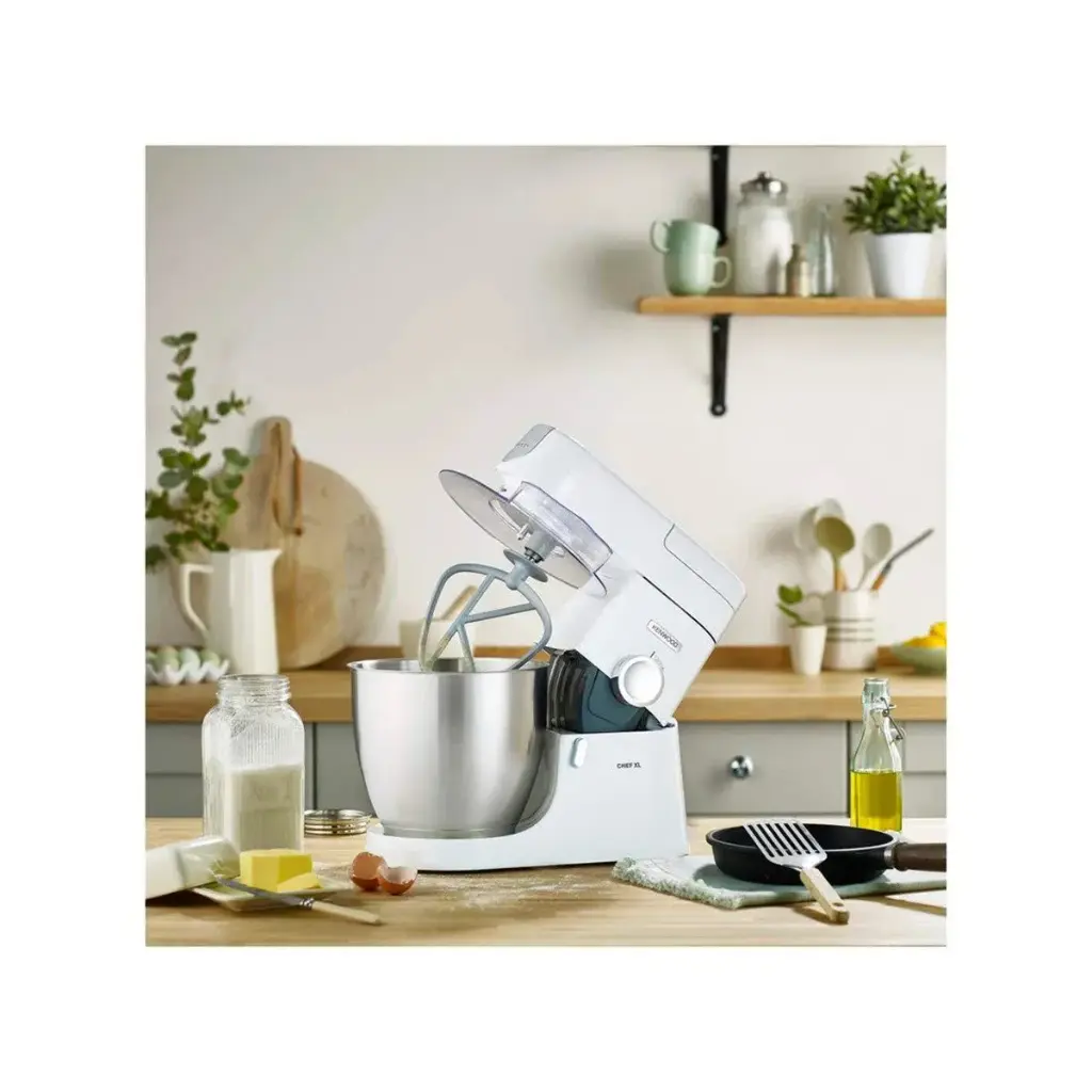 Kenwood KVL4100W Chef XL Stand Mixer, 1200 Watt, 6.7 Liter - White-mourixa Qatar-4.webp