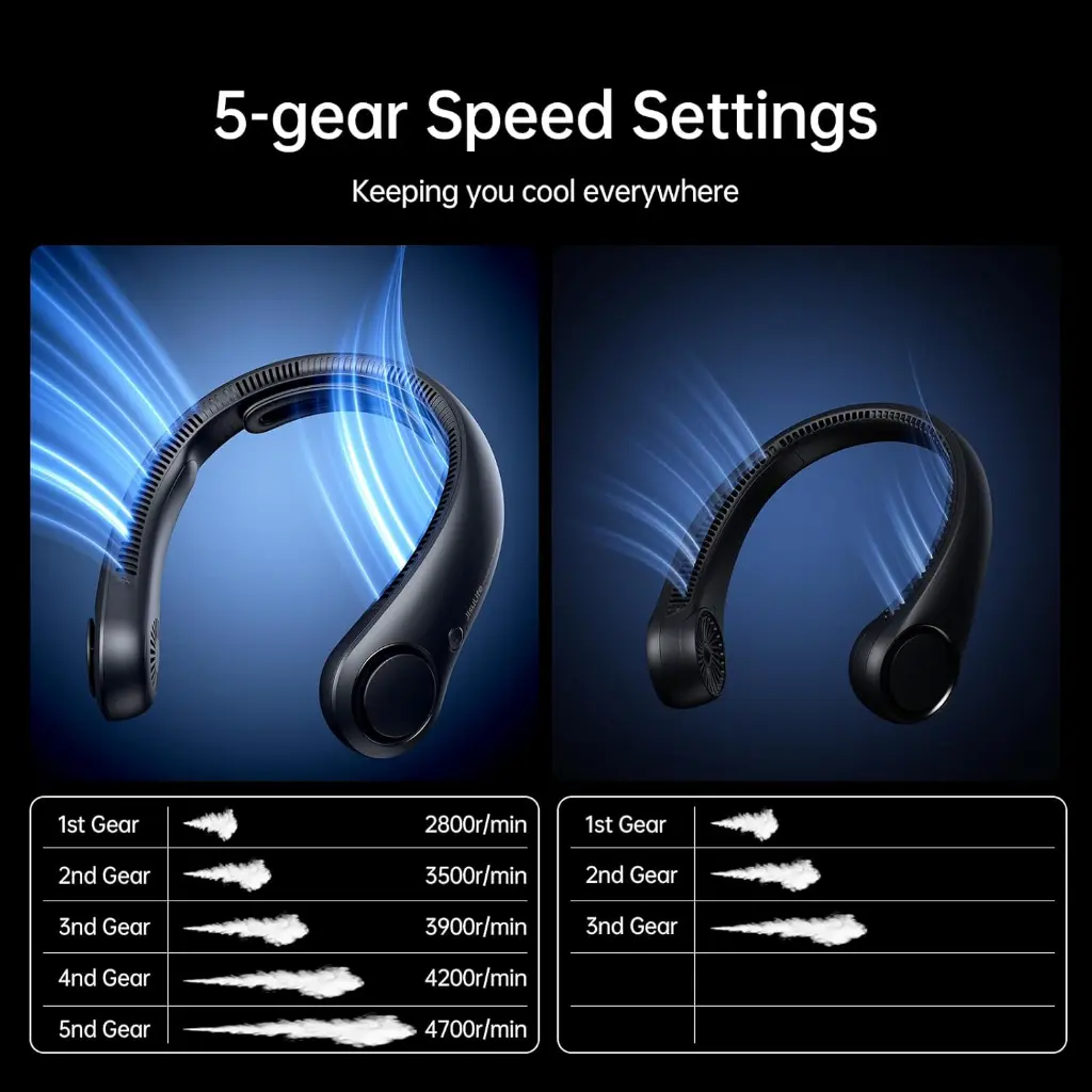 Jisulife Neck Fan Life4 - Black-mourixa Qatar-4.webp