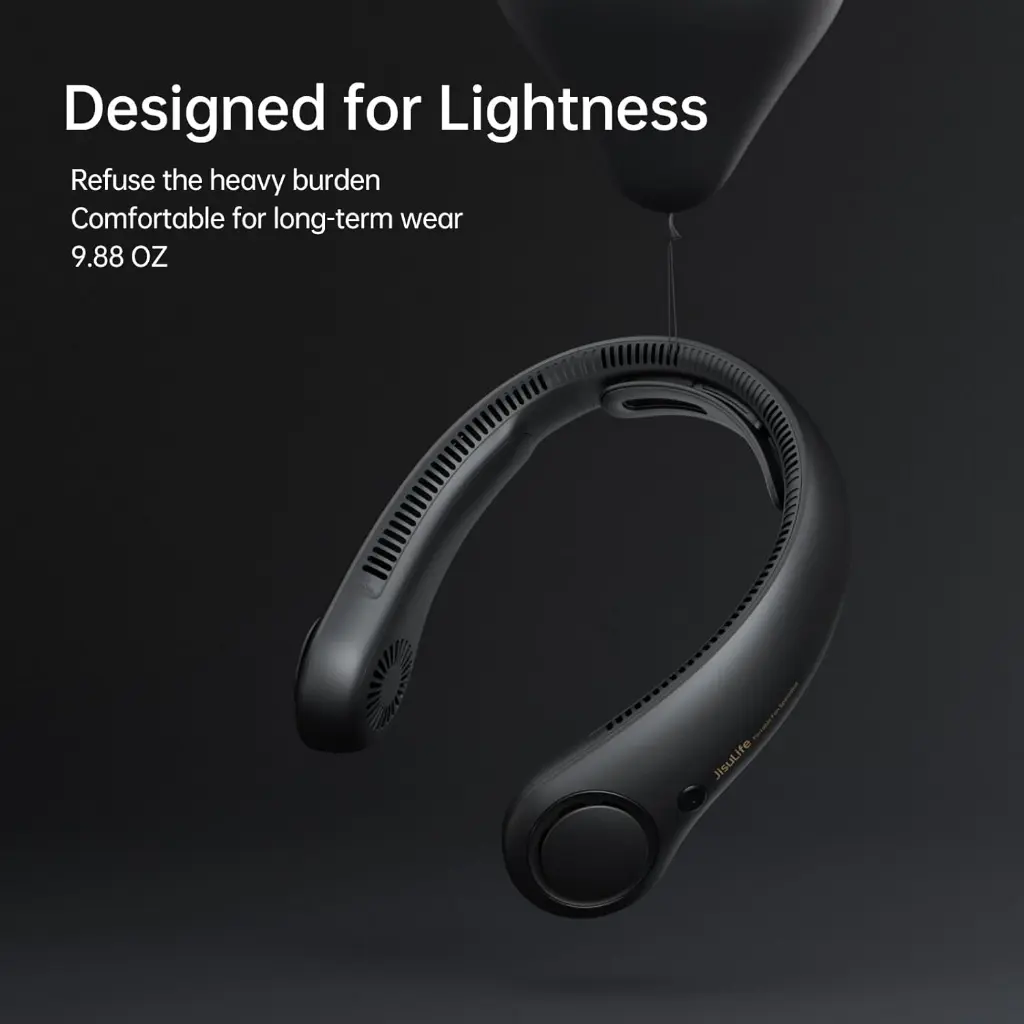 Jisulife Neck Fan Life4 - Black-mourixa Qatar-7.webp