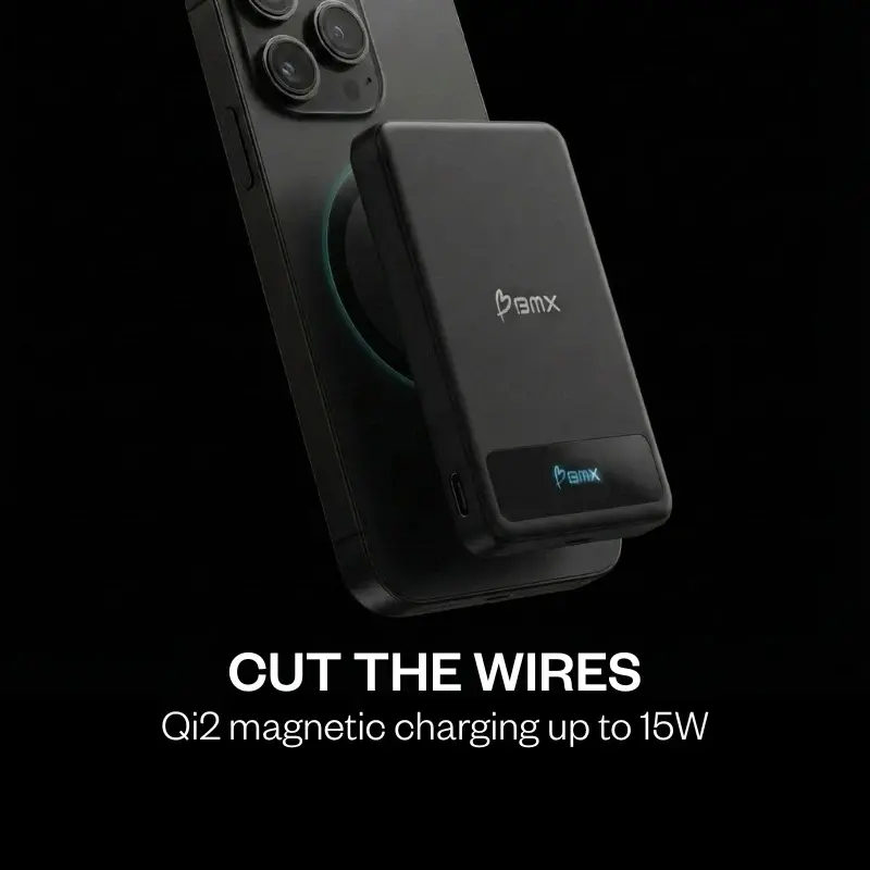 BMX Magnetic Power Bank 5000mAh Solidsafe Solid-State - Black-mourixa Qatar-4.webp