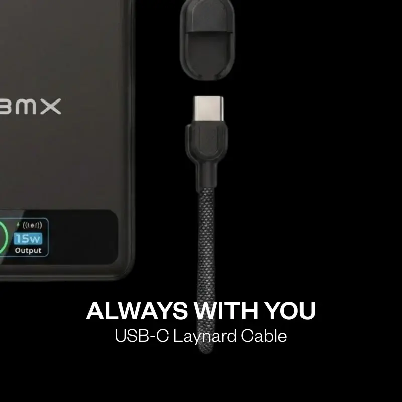 BMX Magnetic Power Bank 5000mAh Solidsafe Solid-State - Black-mourixa Qatar-6.webp