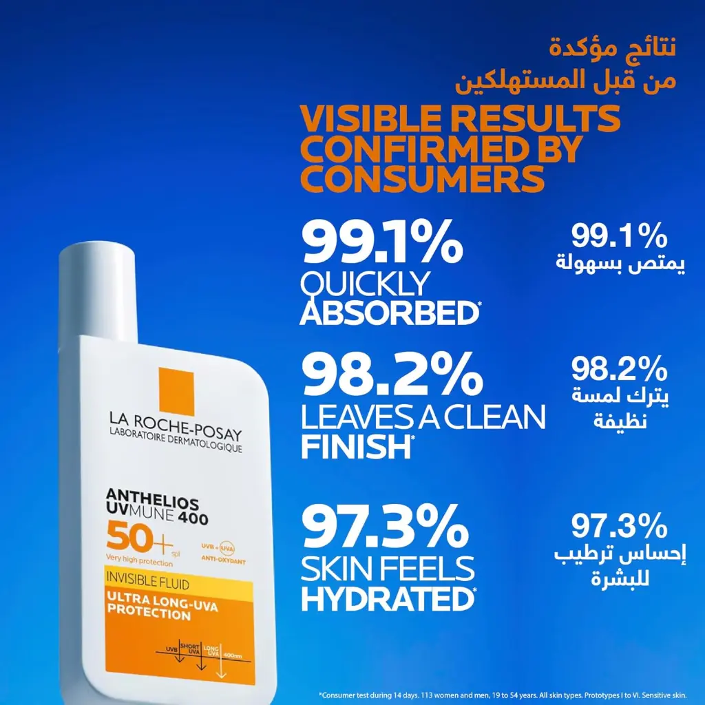 La Roche Posay Anthelios UVMune 400 SPF50+ Invisible Fluid Sunscreen 50 ml-mourixa Qatar-8.webp