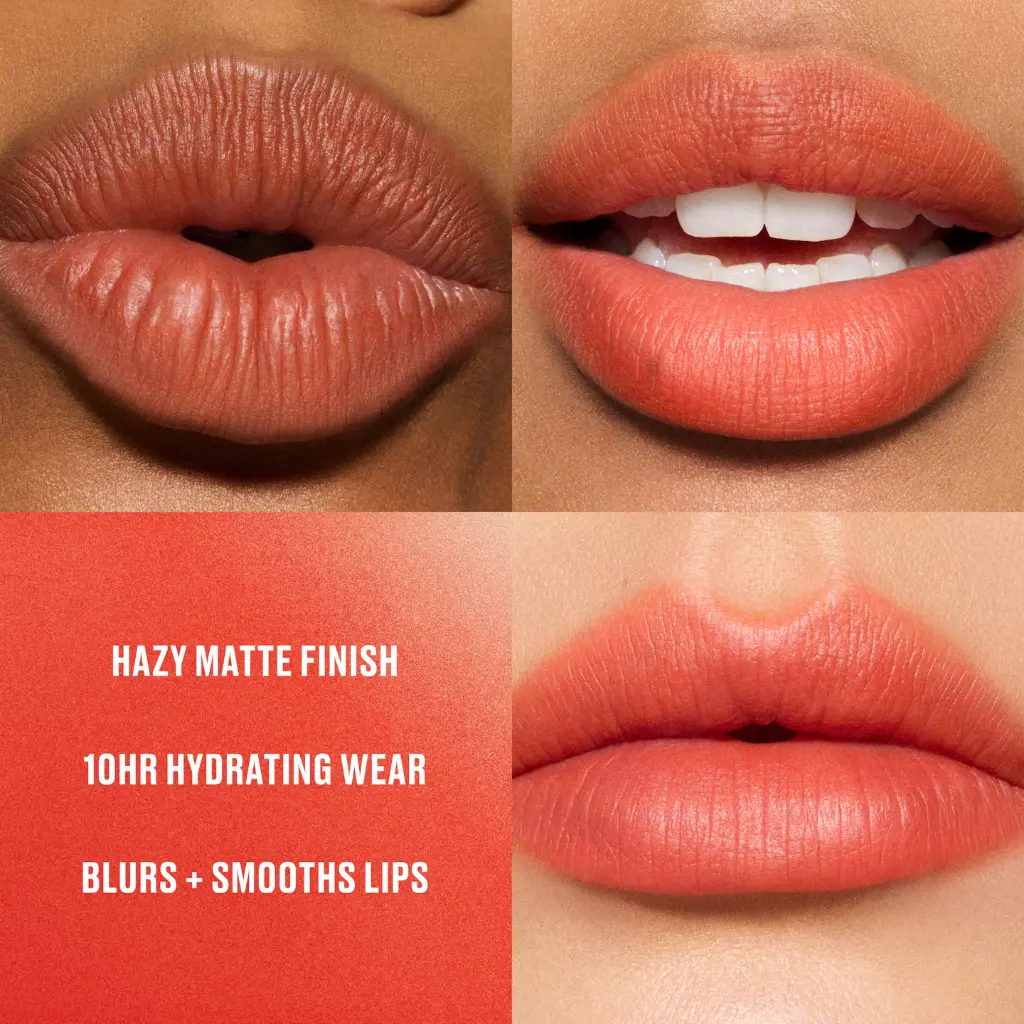 MAC Powder Kiss Hazy Matte Lipstick - My Best Life (Saturated Rich Orange)-mourixa Qatar-2.webp