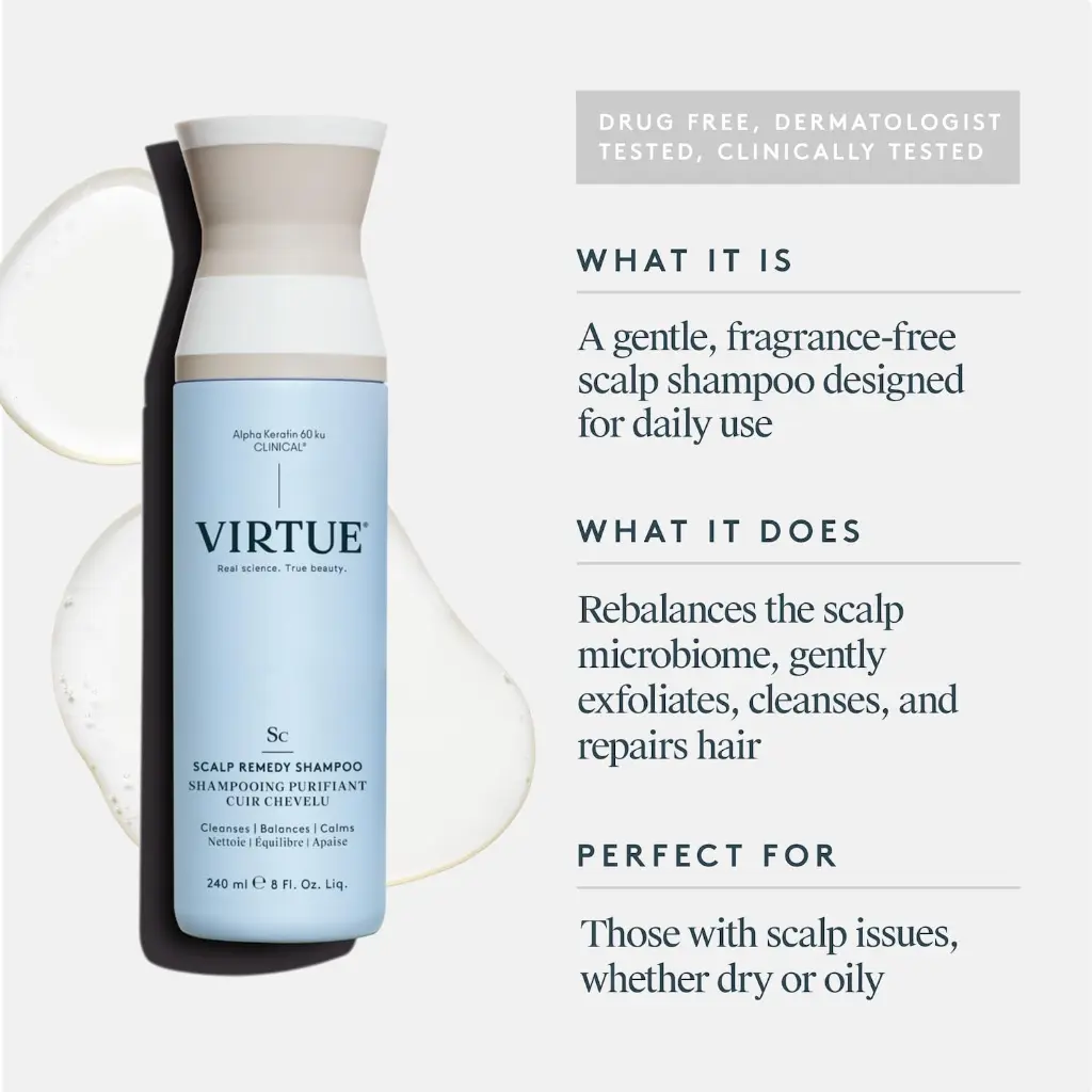 Virtue Scalp Remedy Shampoo (240ml) - mourixa Qatar.webp