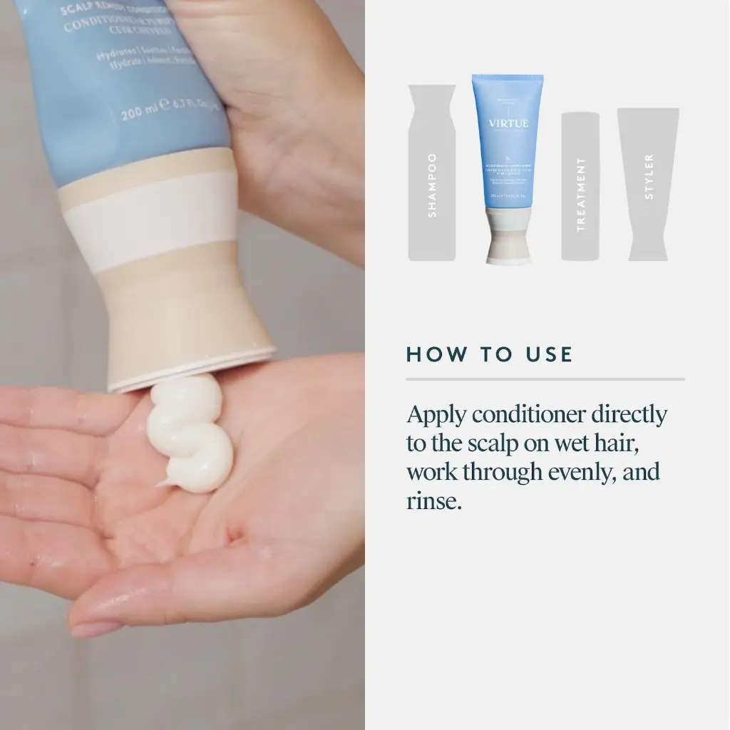 Virtue Scalp Remedy Conditioner (200ml) - mourixa Qatar-3.webp