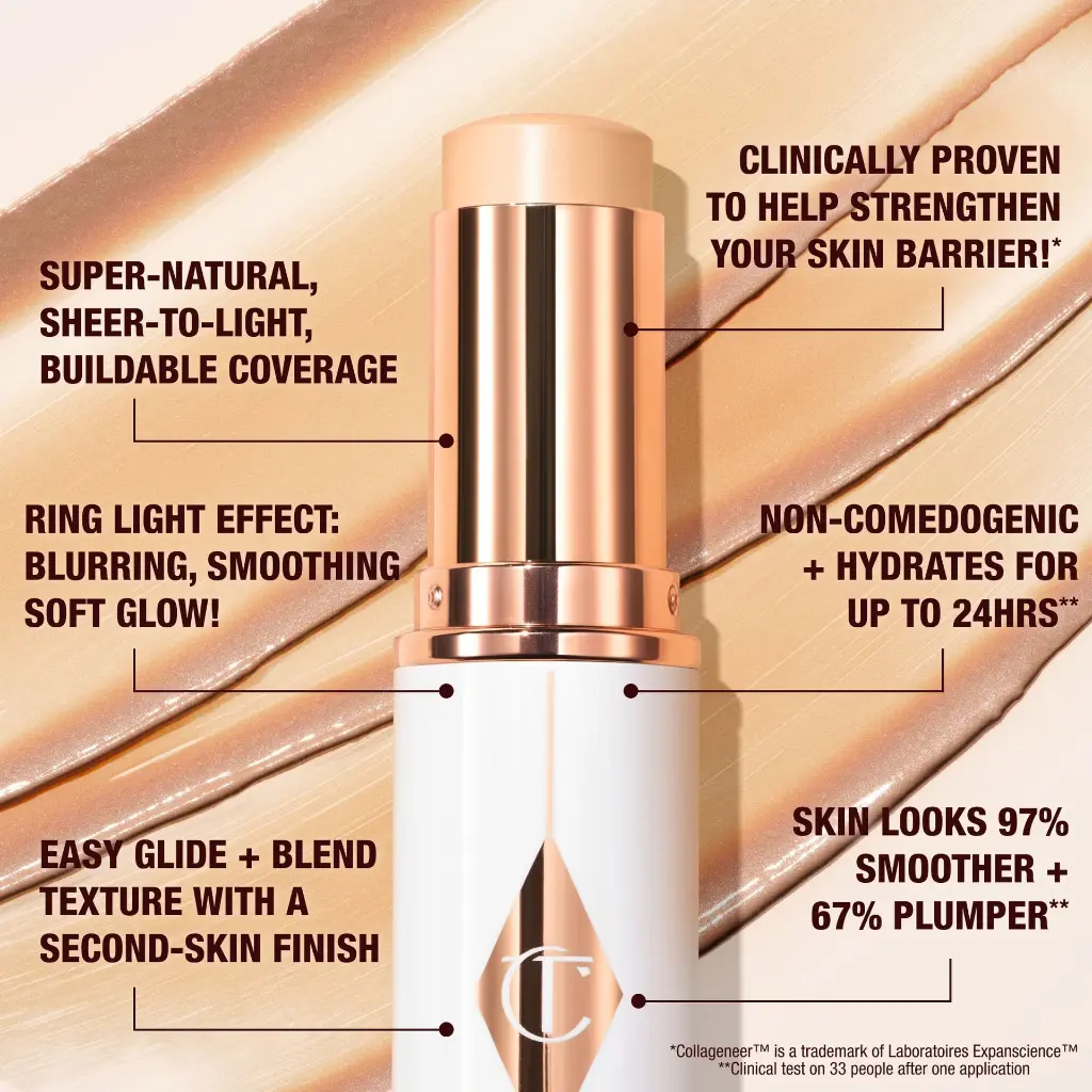 Charlotte Tilbury Unreal Skin Sheer Glow Tint Foundation Stick - 9 Tan- mourixa Qatar-3.webp