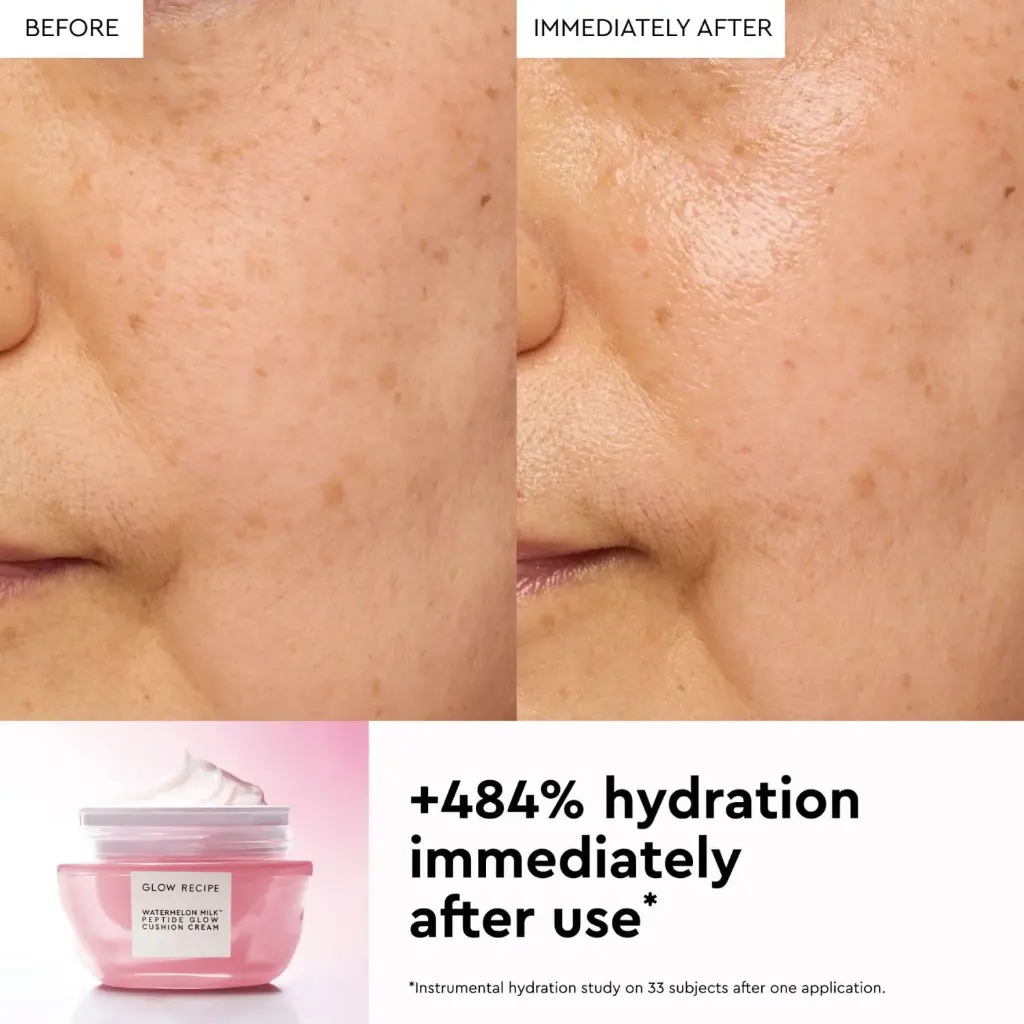 Glow Recipe Watermelon Milk Peptide Cushion Cream™ Refillable Moisturizer - mourixa Qatar-3.webp