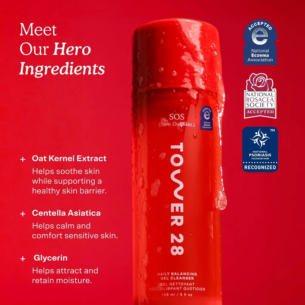 Tower 28 SOS Daily Balancing Gel Cleanser - Facial Cleanser - mourixa Qatar-5.webp