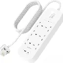 Belkin 6-Outlet Surge Protector 18W, USB-A & USB-C Ports, 2M Cord