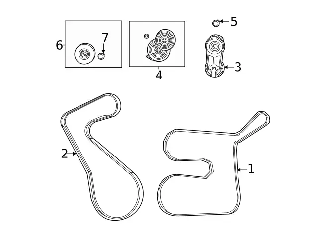 Serpentine Belt - Mopar