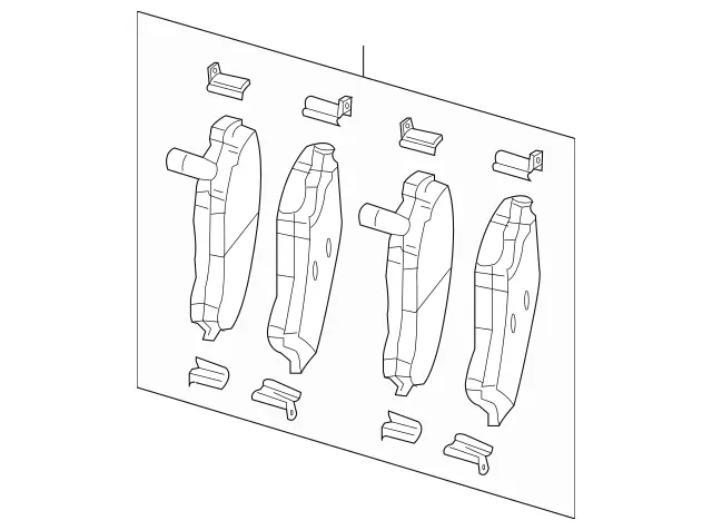 Brake Pads - Mopar (68003701AD)