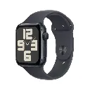 Apple Watch SE (2024) Midnight Aluminium Case with Midnight Sport Band - S/M