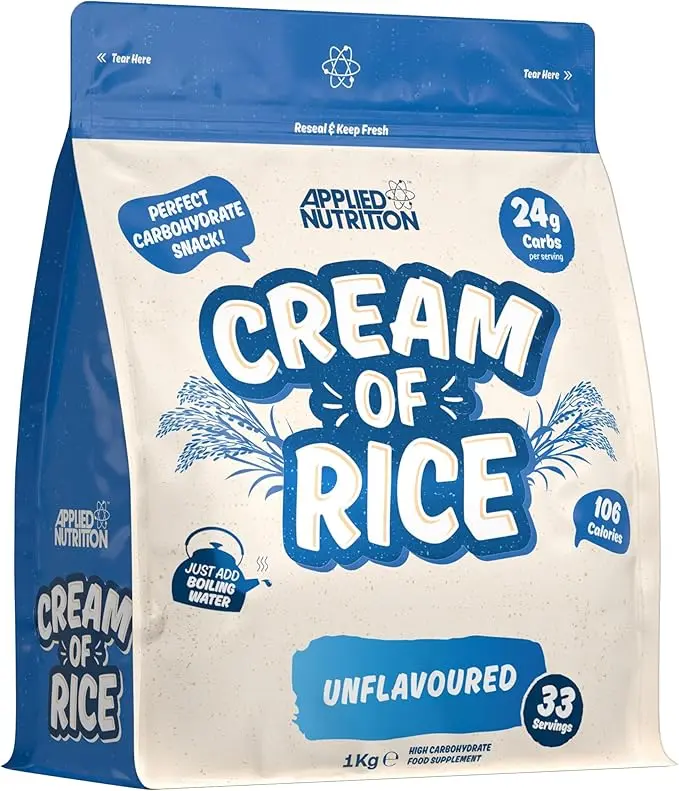 Applied Nutrition Cream of Rice - High Carbohydrate Cream of Rice Supplement 1kg (Unflavored)