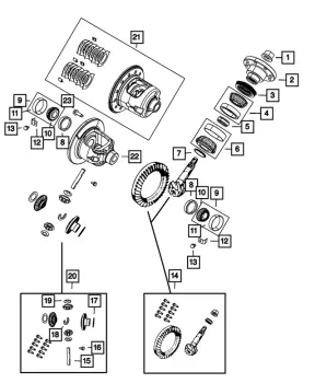 Differential Side Bearing Kit - Mopar