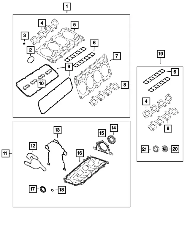 Upper Gasket Package