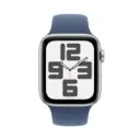 Apple Watch SE GPS 40mm – Silver Aluminium Case – With Denim Sport Band - M/L