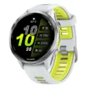 Garmin Forerunner 970 Titanium Smartwatch With Whitestone Case & Whitestone/ Translucent Amp Yellow Band