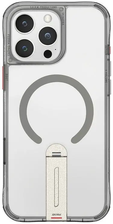 Skinarma Iphone 16 Pro Max Helix (Mag-Charge + 360° Rotating Stand) Titanium Case
