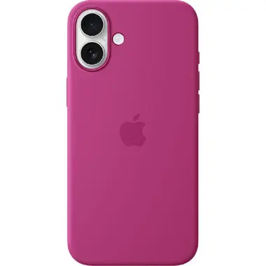 Apple iPhone 16 Plus Silicone Case With MagSafe Fuchsia